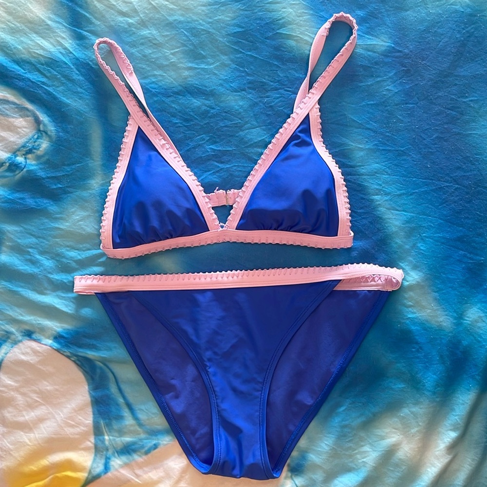 Xhilaration Triangle Padded Top and Cheeky Bikini Bottom Set